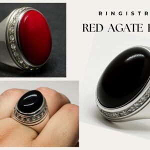 Yemeni Aqeeq Agate Ring: 925 Sterling Silver Islamic Ring