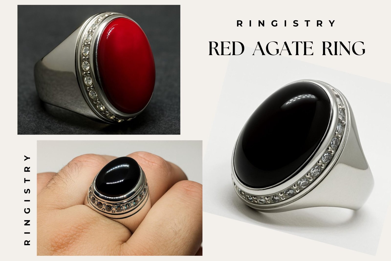 Yemeni Aqeeq Agate Ring: 925 Sterling Silver Islamic Ring