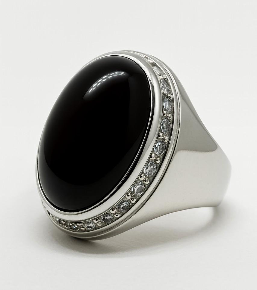 Yemeni Aqeeq Agate Ring: 925 Sterling Silver Islamic Ring - Image 3
