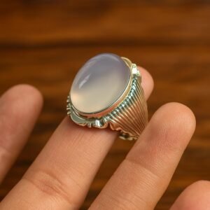 Rainbow Moonstone Ring: Handmade 925 Sterling Silver Gemstone