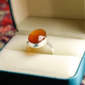 Yemeni Female Agate Ring Aqeeq Valentine Day Gift for him her