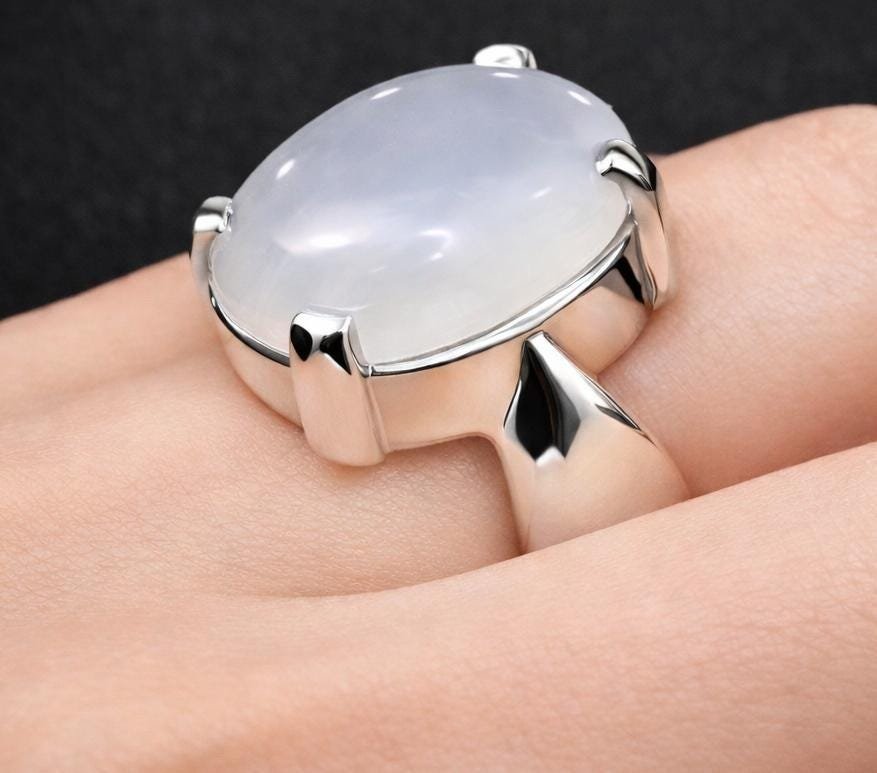 Handmade Sterling Silver Dur e Najaf Ring: Clear Quartz, Islamic Signet for Men - Image 4