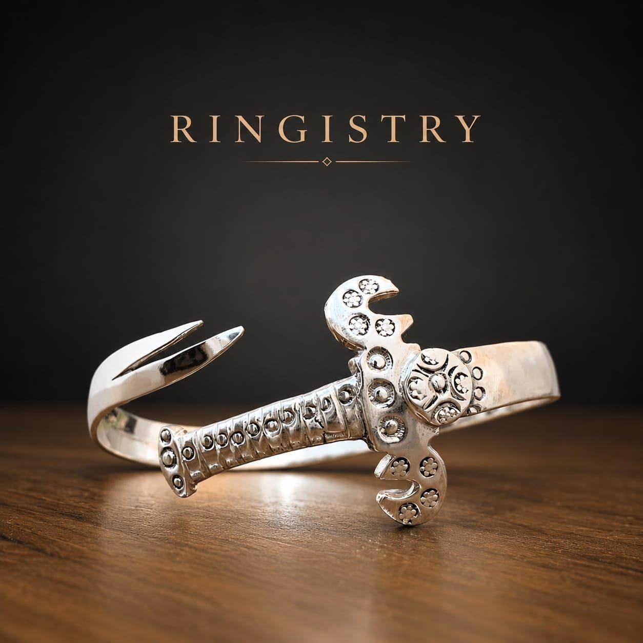 Zulfiqar Sword Cuff Bracelet, 925 Sterling Silver Islamic Bangle, Imam Ali Inspired Shia Muslim - Image 4