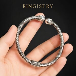925 Sterling Silver Islamic Cuff Bracelet, Engraved islamic Bracelet, Imam Ali Calligraphy, Shia Heritage Bangle