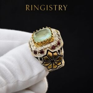 Natural Aquamarine 925 Silver Ring, Earth Mined March Birthstone, Handmade Solitaire Gift for Her