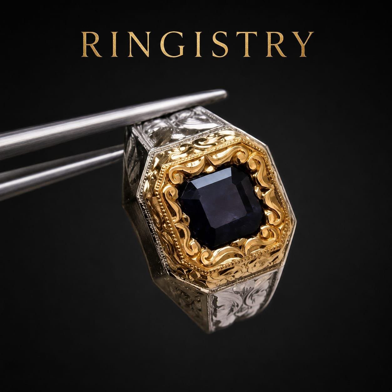Natural Kashmiri Blue Sapphire Ring, Square Cut, 925 Sterling Silver, Handmade ring - Image 4